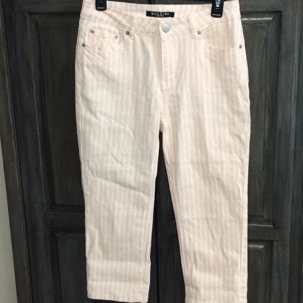 Baccini cropped stripe pants